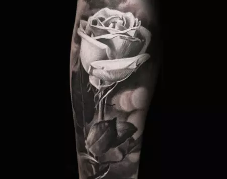 Sad rose tattoo