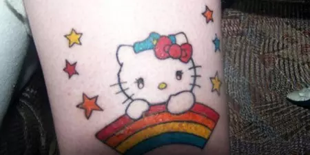 Stars and Kitty Tattoo