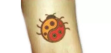 Symbolist Ladybug Tattoo Design