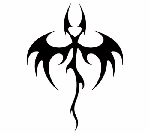 Tribal Bat Design Tribal Bat Design
