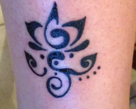 Tribal Lotus Tattoo