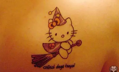 Witch Kitty Tattoo