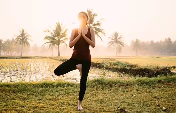 Ananda Yoga - Vrikshasana (Tree Pose) a.Vrikshasana (Tree Pose)