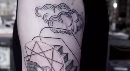 abstract cloud tattoo abstract cloud tattoo