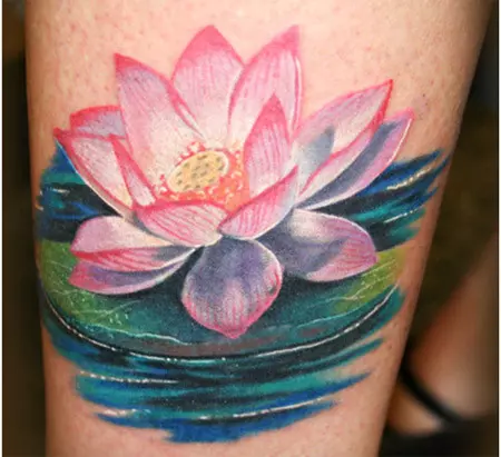 big lotus flower tattoo