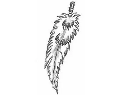 native american feather tattoo