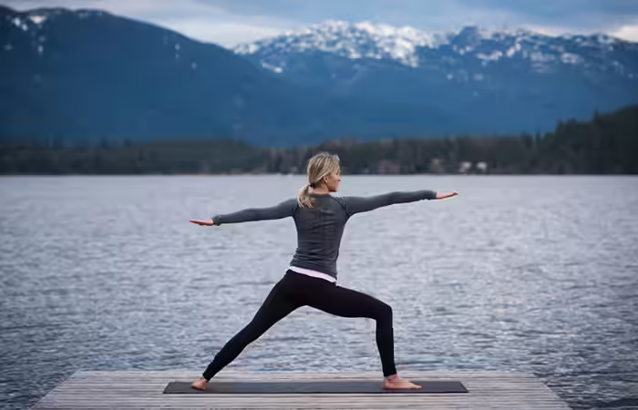 Yoga For Scoliosis - Virabhadrasana-II 1.-Virabhadrasana-II