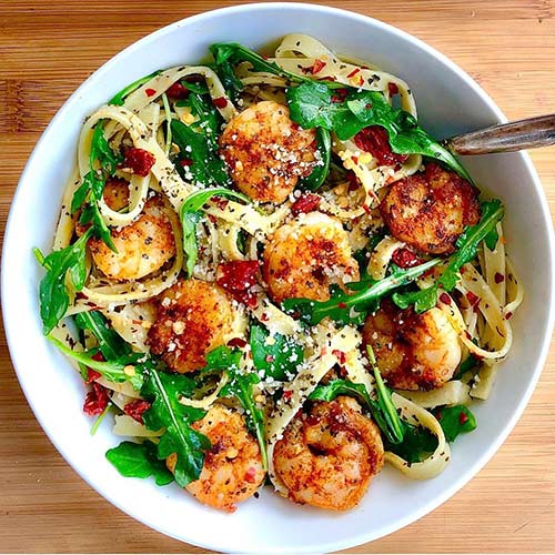Spicy Shrimp Fettuccine Spicy Shrimp Fettuccine - 30-Minute Meal