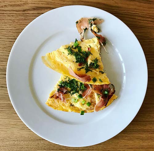 Ham And Greens Omelet Ham And Greens Omelet - 30-Minute Meal