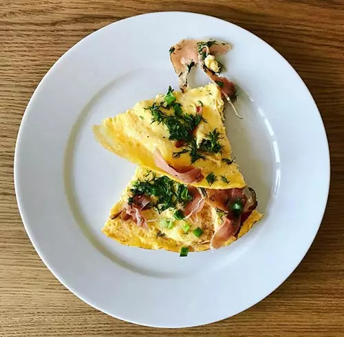 Ham And Greens Omelet - 30-Minute Meal