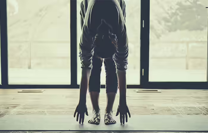 Uttanasana yoga pose that will help fight insomnia