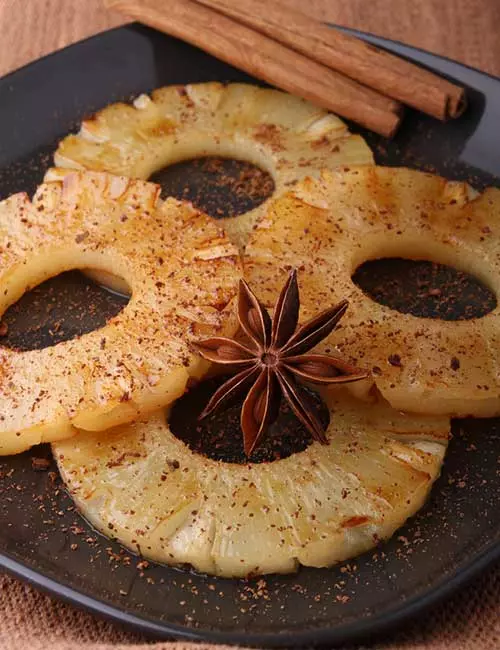 Snacks For Weight Loss - Spiced Pineapple