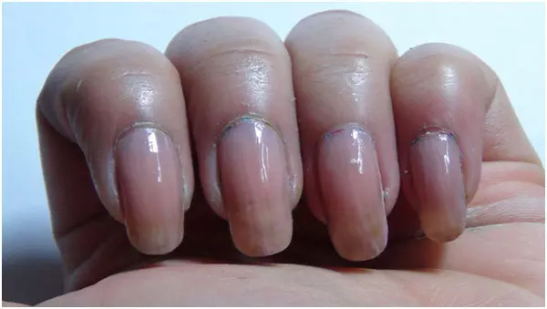 Studded Purple Nail Art Tutorial - Step 1: Apply Base Coat