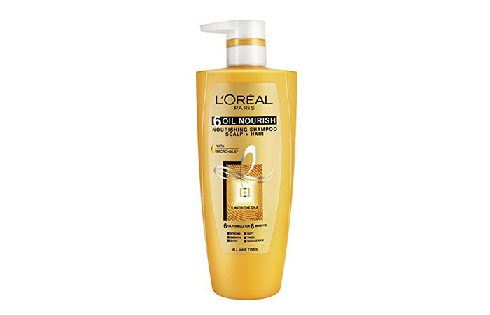 1. L’Oreal Paris 6 Oil Nourish Shampoo