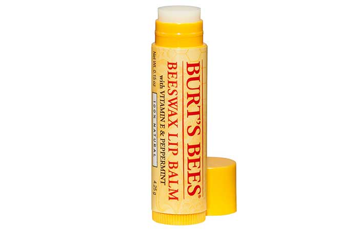 Best Lip Balm For Dark Lips - 4. Burt’s Bees Beeswax Lip Balm
