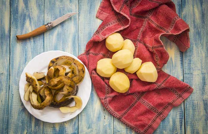 Potato Peel How To Get Rid Of Sunburn Blisters - Potato Peel
