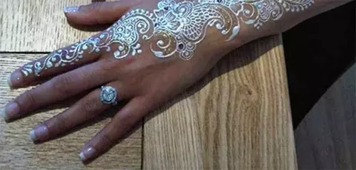 beautiful white henna designs six