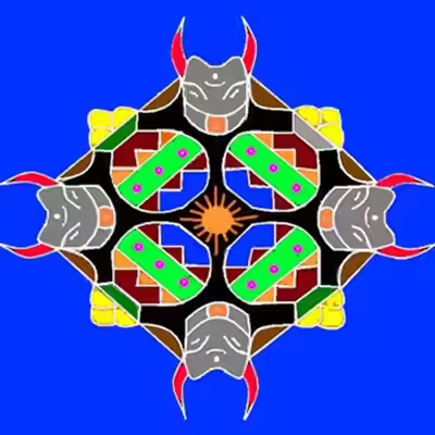Pongal kolam design 03