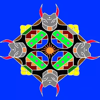 Pongal kolam design 03