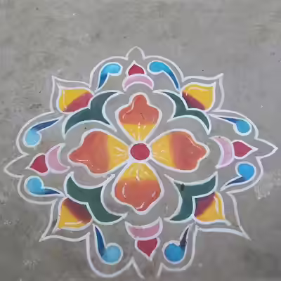Pongal kolam design 05
