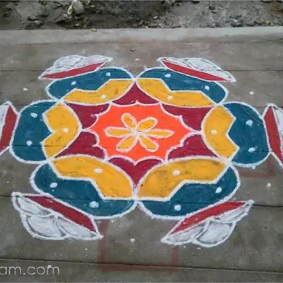 Pongal kolam design 06