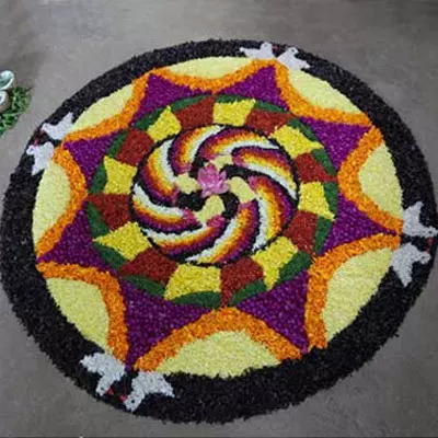 Pongal kolam design 09