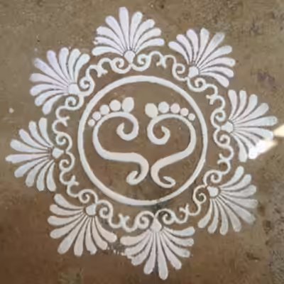 Pongal kolam design 16