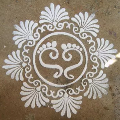 Pongal kolam design 16