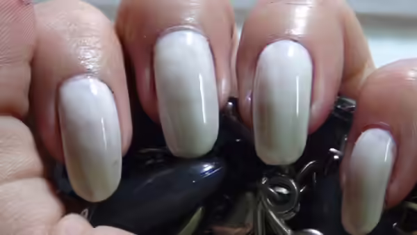 Hand Painted Nail Art - Step 1 hand painted nail art one