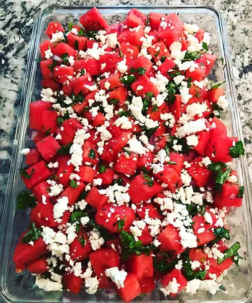 Summer Salads Recipes – Watermelon Feta And Basil