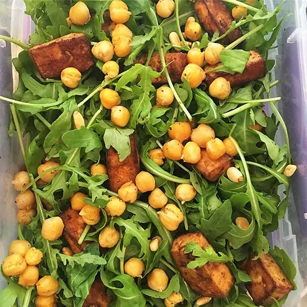 Tofu Chickpea And Rocket Spinach