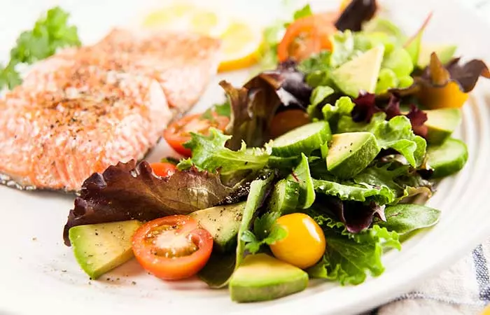 Cobb Salad Recipes - Grilled Salmon Cobb Salad