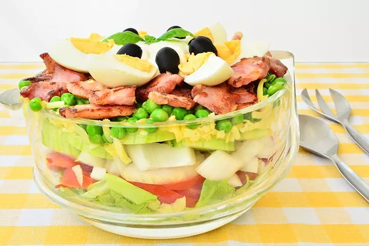 Seven-layer salad