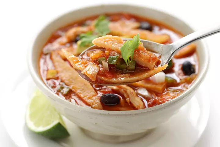 Slow cooker tortilla soup