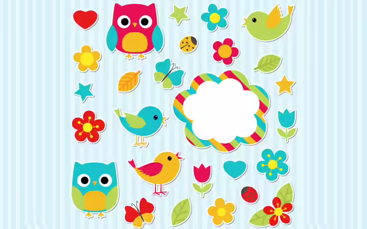 Craft Ideas for Toddlers - Sticker Art Sticker Art