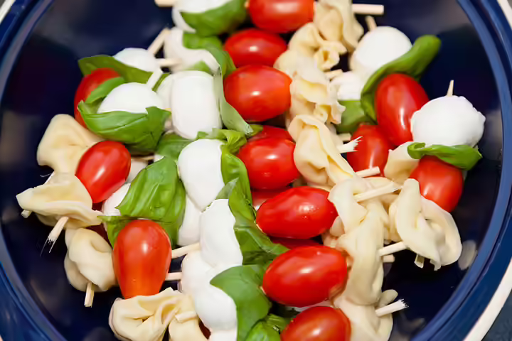 Tortellini Caprese Skewers Tortellini Caprese Skewers