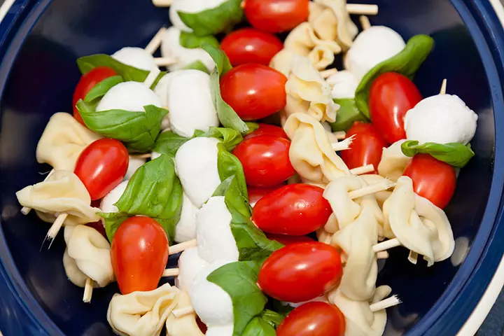 Tortellini Caprese Skewers