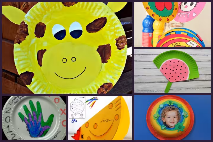 Paper Plate Crafts For Kids paper collarge