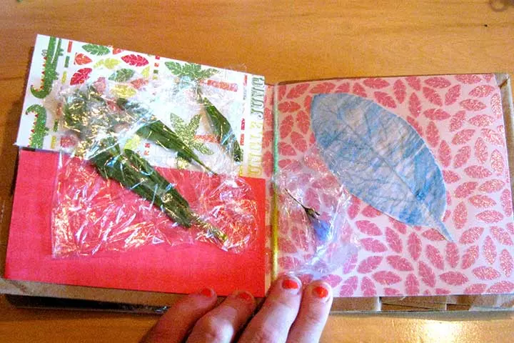 autumn leaf scrap book