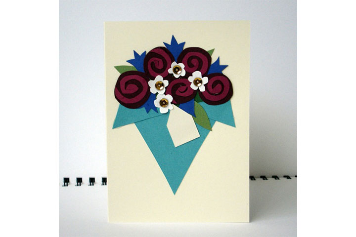 father’s day cards featuring flower bouquets