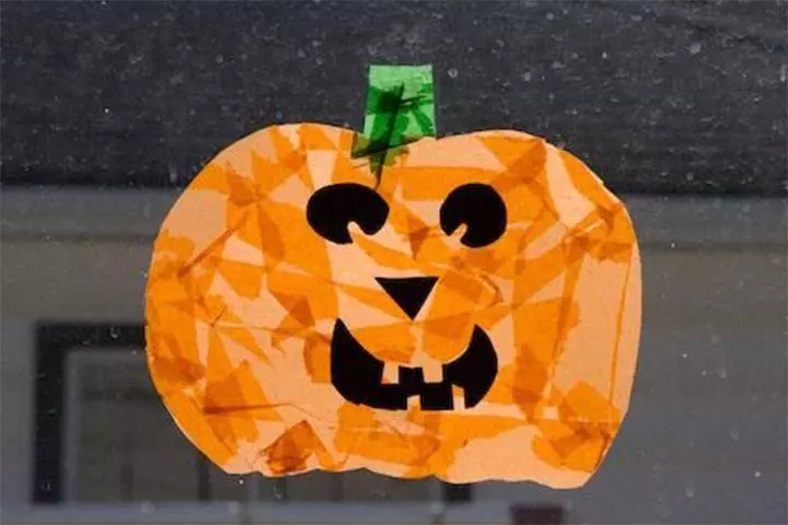 pumpkin with paper napkin