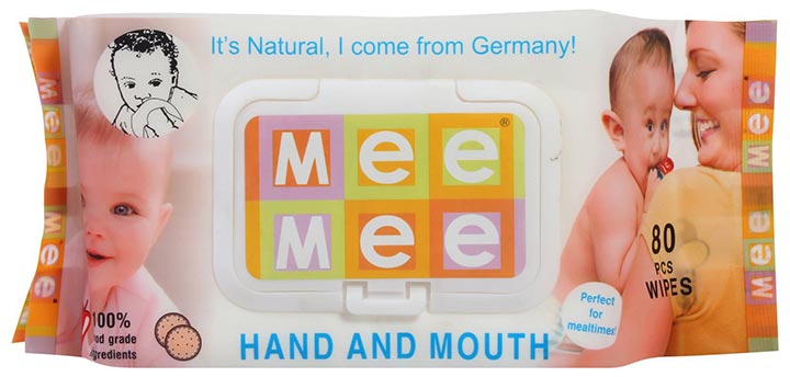 mee mee hand & mouth wipes