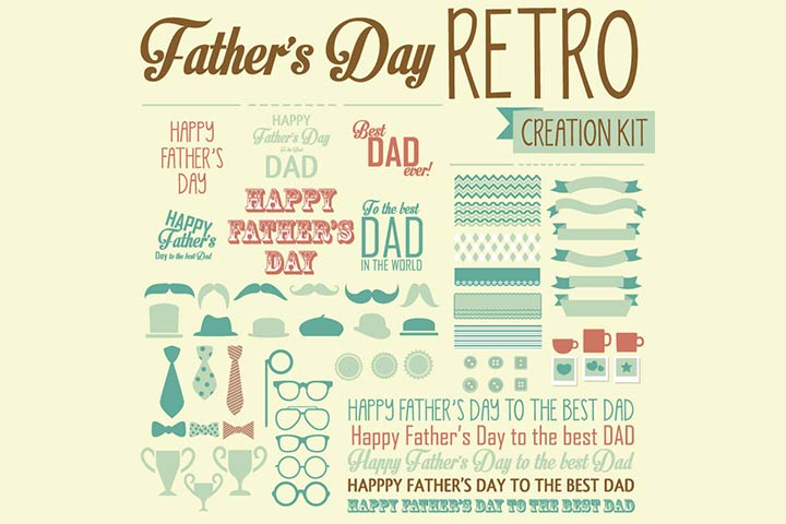 vintage style father’s day cards