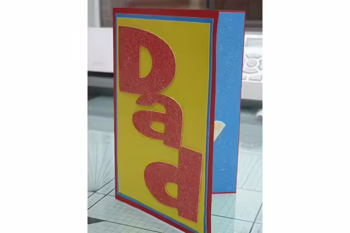 Fathers Day Card - cards with glitter fonts cards with glitter fonts
