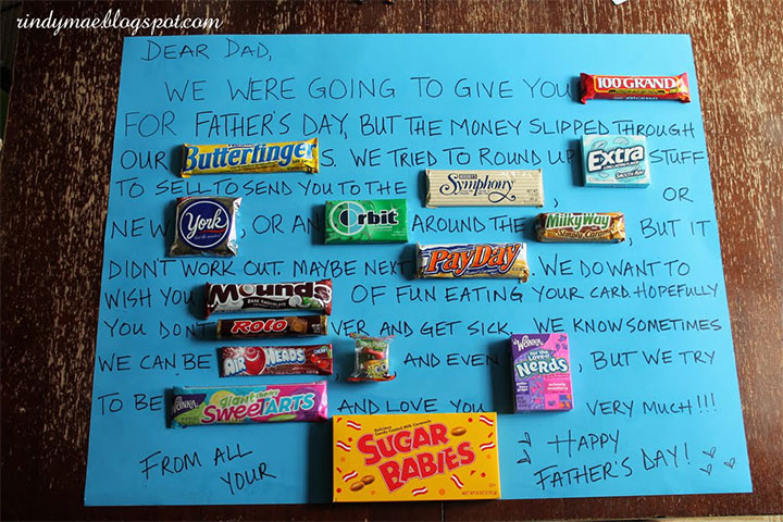 father’s day cards with a food theme