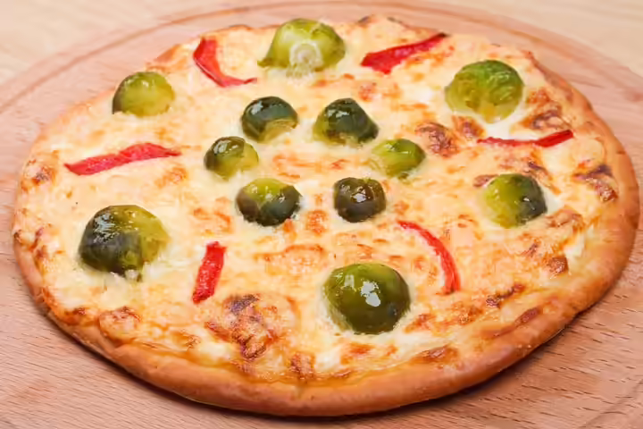 Pizza with Sprouts Pizza with Sprouts