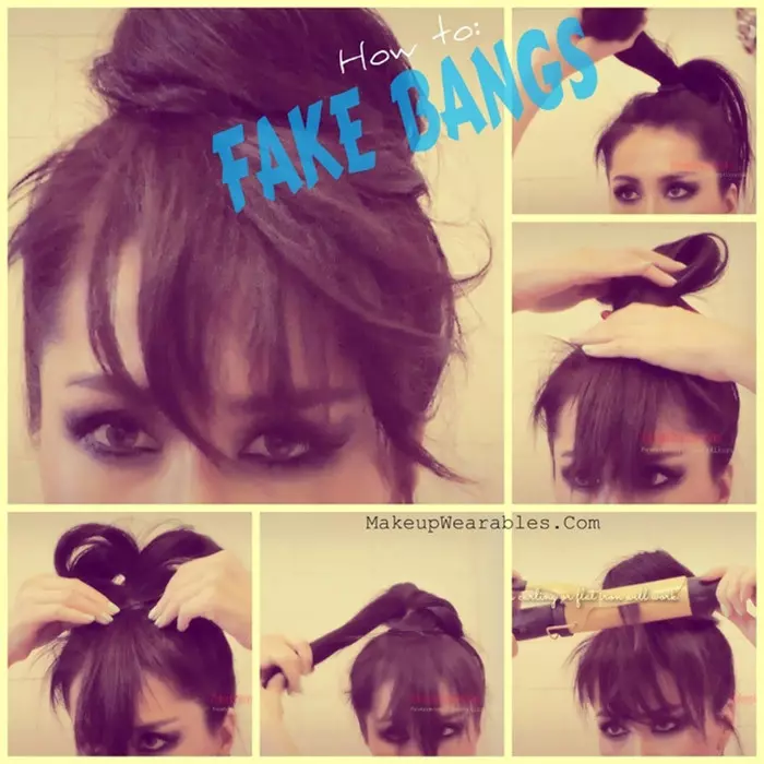 temporary fake bangs