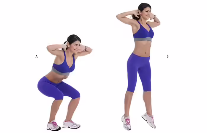 Best Plyometric Exercises - Squat Jumps