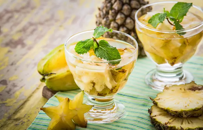 Infused Water Recipes - Star Fruit Pineapple Infused Water