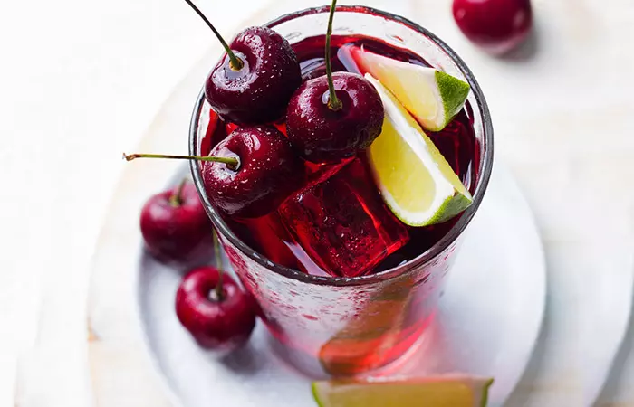 Infused Water Recipes - Cherry Lime Infused Water